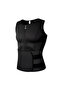 Neoprene Sauna Waist Training Corset Vest with Zipper Body Compression Shaper Adjustable Undershirt - 4