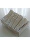 Footed Velvet Guipure Pearl Towel Holder and 5 Pieces of 30*50 cm Cotton Guipure Towels Gift - 3