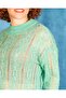 Green Half Turtleneck Openwork Knitwear Women's Sweater - 8