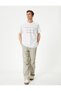 Slogan Printed T-Shirt Crew Neck Short Sleeve Cotton - 2