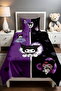 Purple Black Sweet Kuromiler Patterned Single Baby Child Pique Set