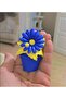 Aster Chrysanthemum Flower Silicone Mold with Ladybugs in Pot K-768, Scented Stone Soap Plaster Candle Mold - 4