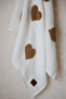 Teddy-Four Layer Muslin Heart Blanket - 5