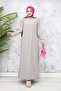 Basic Hijab Dress - Gray 2333 - 5