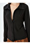 Long Sleeve Classic Lapel Slim Fit Shirt - 5