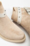 Women's Leather Suede Thermo Sole Buckle Side Zipper Short Heeled Boots - 4