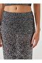 Vizyon New Season Extra Slim Fit Sequined Women's Skirt - 3
