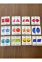 Cute Shapes Wooden Memory Matching Cards 12 Shapes 24 Cards Turkish - English Memory Game - 8