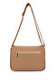 Women's Vegan Beige Messenger Bag - 3