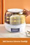 6 kg Capacity for Food and Legumes, 6 Compartments, 360 Degree Rotatable, Spice Spoon Gift - 2