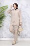 Zippered Double Set - Beige 3344 - 4