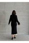 Women's Black Baby Collar Knitwear Set - 7