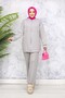 Zippered Double Suit - Gray 3344 - 4