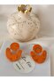 Matte - Leopard Texture Polymer Clay Steel Pin Dangle Earrings - 6