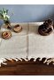 Silver Glitter Buldan Cloth Woven Runner Fiskos Coffee Table Cover - 4