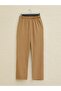 Crew Neck Slit Ribbed Set -Mink - 2