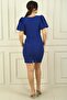 Women's Sleeves Balloon Rhinestone Lined Short Dress - 4