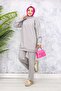 Double Set with Piping - Gray 3367 - 4
