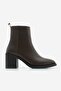 Women's Heeled Boots Pointed Toe Zippered Cerin Brown - 3