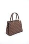 Coffee - Coffee Monogram Women's Handbag Sp1098 - 4
