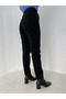 Anna Model - High Waist Black Mom Jean Jeans, 100% Cotton - 4