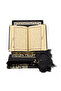 Shawl + Prayer Rug + Rosary + Quran Gift Set (Medium B. Shams Lafzatullah Gold Plexi Raschel Box, Black) - 4