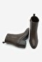 Women's Heeled Boots Pointed Toe Zippered Cerin Brown - 7