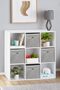 3-Piece Shelf Organizer Box Set (30X30X30Cm) New Season Nano Technology Waterproof Fabric Gray - 2