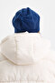 Women's Light Navy Blue Thermal 100% Cotton Soft Beanie Sultan Style Series (2 Different Looks in One) - 6