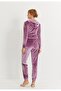 Women's Rosewood Velvet Set - 6
