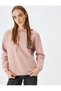 Back Printed Hooded Raised Comfortable Fit Sweatshirt - 2