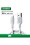 كابل شحن ومزامنة بيانات مضفر من Alu Case USB إلى Lightning بطول 1 متر - فضي - 3