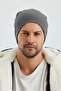 Men's Gray Thermal 100% Cotton Soft 2-in-1 Beanie Premium Cuts Series