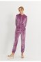 Women's Rosewood Velvet Set - 2