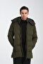 Hooded Long Men's Puffer Coat Standard Fit - 4