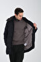 Hooded Long Men's Puffer Coat Standard Fit - 6