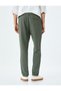 Slim Fit Chino Trousers with Elastic Detail - 4