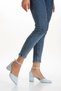 Women's Short Heeled Casual Shoes Baby Blue