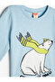 T-Shirt Polar Bear Printed Long Sleeve Crew Neck Cotton - 3