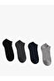 Set of 4 Booties Socks Basic Cotton Blend - 2