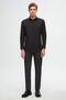 Ds Groom Slim Fit Black Classic Tie Collar Long Sleeve Easy-Iron Shirt - 4