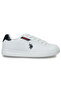 US Polo Assn. Costa Wmn 4Fx (36-40) White-Navy-Red Sneakers Shoes - 2