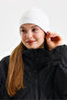 Women's White Thermal 100% Cotton Soft Beret Sultan Style Series (2 Different Looks in One) - 3