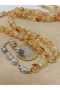 Citrine stone light & dark mixed color stone 99 rosary 8mm (27570) - 3