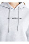Xside Printed Long Sleeve Oversize Women's Thick Hoodie (W4) - 3
