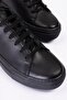 Choose 377 genuine leather stoned sneakers shoes black - 2
