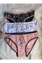 Cotton Elastan Women's 3-Pack Classic Panties with Face Pattern - 5