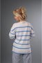 A.T.Y. Xx-017 Striped Skat Neck Salaç Sleeve - 4