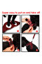 Cat Dog Air-Mesh Chest Collar and Travel Shipping Strap Set 2 in 1 Claret Red - 6