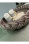 Decorative, Designer Basket with Woven Details, Made of Straw and Jute. - 6
